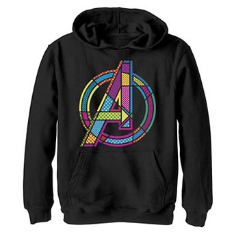 Boys 8-20 Marvel Avengers Comic Pop Art Logo Hoodie