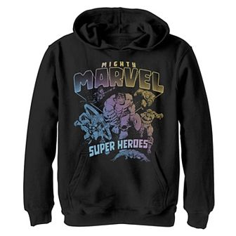 Boys 8-20 Marvel Mighty Marvel Super Heroes Gradient Portrait Hoodie