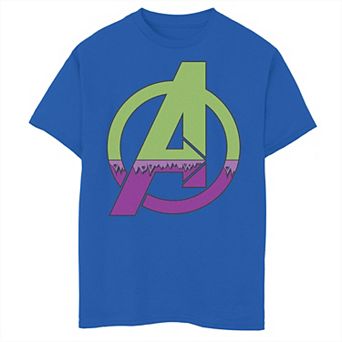 Boys 8-20 Marvel Avengers Hulk Costume Fill Logo Tee