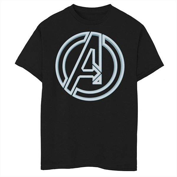 Boys 8-20 Marvel Avengers Soft Neon Logo Tee