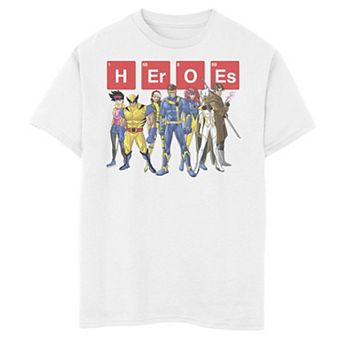 Boys 8-20 Marvel X-Men Heroes Group Shot Elements Tee
