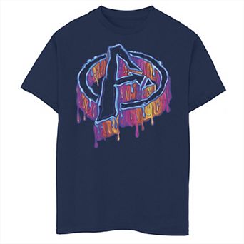 Boys 8-20 Marvel Avengers Dripping Paint Logo Tee