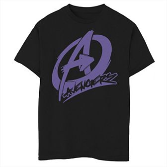 Boys 8-20 Marvel Avengers Spray Painted Text Logo Tee