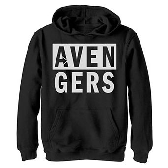 Boys 8-20 Marvel Avengers Two Toned Stacked Text Hoodie