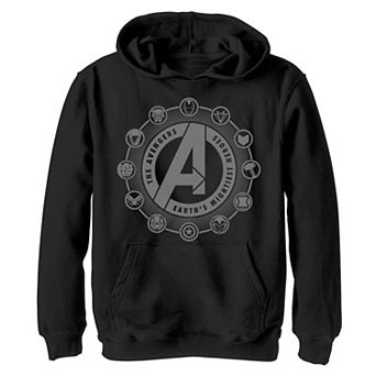 Boys 8-20 Marvel Avengers Character Circle Logos Hoodie