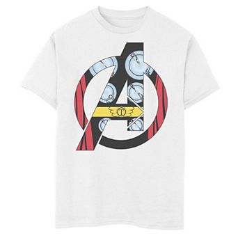 Boys 8-20 Marvel Avengers Thor Costume Fill Logo Tee
