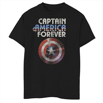 Boys 8-20 Marvel Captain America Forver Shield Portrait Tee