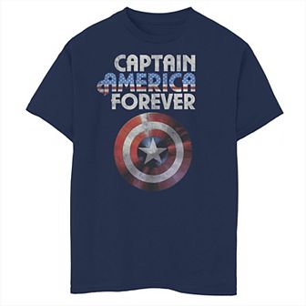 Boys 8-20 Marvel Captain America Forver Shield Portrait Tee