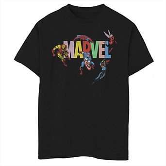 Boys 8-20 Marvel The Avengers Colorful Action Logo Tee