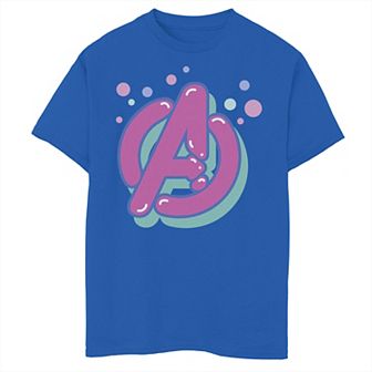 Boys 8-20 Marvel Avengers Bubble Pop Chest Logo Tee