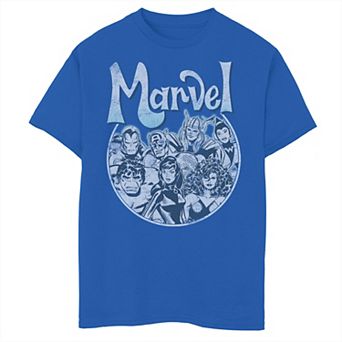Boys 8-20 Marvel The Avengers retro Distressed Circle Portrait Tee