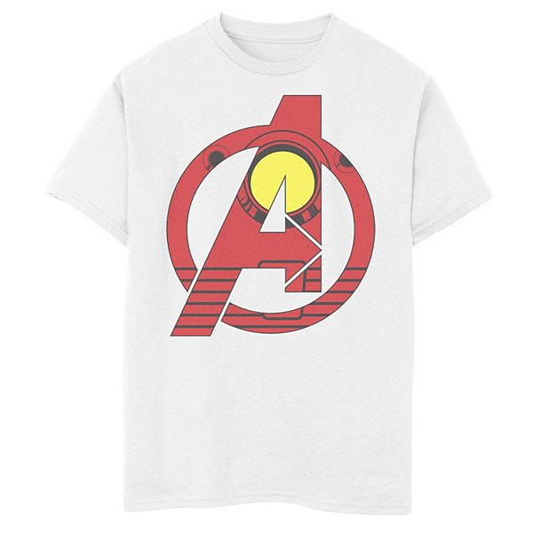 Boys 8-20 Marvel Avengers Iron Man Costume Fill Logo Tee