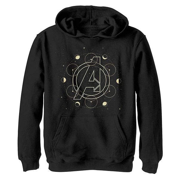 Boys 8-20 Marvel Avengers Moon Phase Chest Logo Hoodie