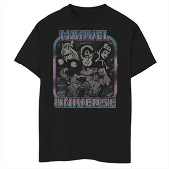 Boys 8-20 Marvel The Avengers Marvel Universe Distressed Portrait Tee