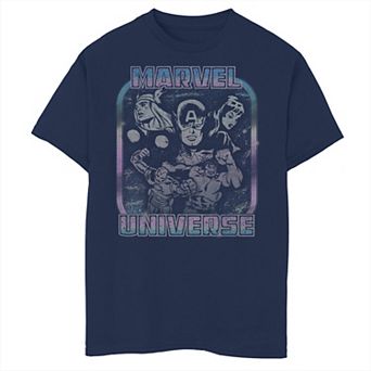 Boys 8-20 Marvel The Avengers Marvel Universe Distressed Portrait Tee