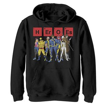 Boys 8-20 Marvel X-Men Heroes Group Shot Elements Hoodie