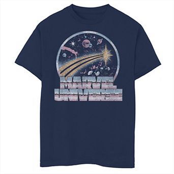 Boys 8-20 Marvel Captain Marvel Marvel Universe Space Portrait Tee