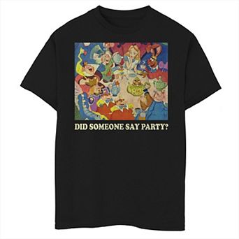 Disney's Alice In Wonderland Boys 8-20 Did Someone Say Party Graphic Tee