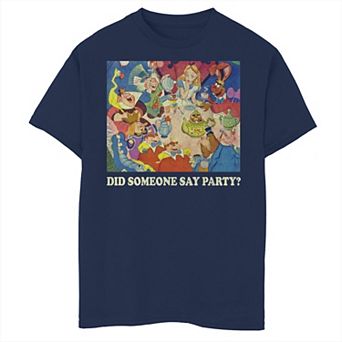 Disney's Alice In Wonderland Boys 8-20 Did Someone Say Party Graphic Tee