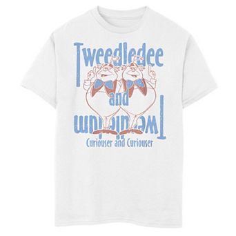 Disney's Alice In Wonderland Boys 8-20 Tweedledee & Tweedledum Poster Graphic Tee