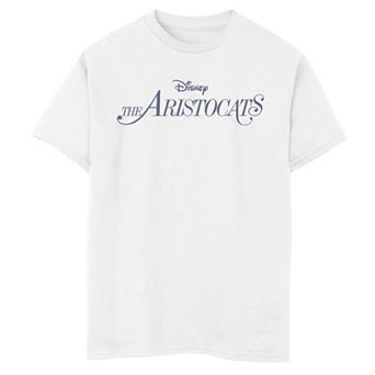 Disney's Aristocats Boys 6-20 Movie Title Logo Graphic Tee