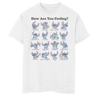 Disney's Lilo & Stitch Boys 8-20 How Are You Feeling? Chart Graphic Tee