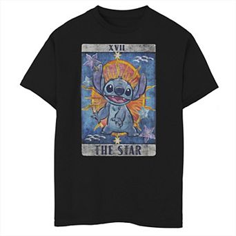 Disney's Lilo & Stitch Boys 8-20 Tarot Card The Star Graphic Tee