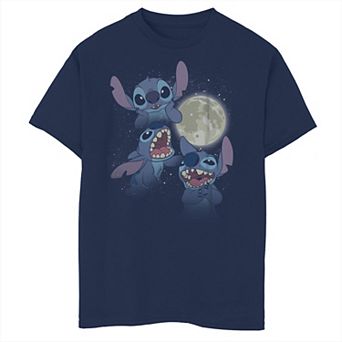 Disney's Lilo & Stitch Boys 8-20 Moonlight Collage Graphic Tee