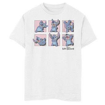 Disney's Lilo & Stitch Boys 8-20 Poses Of Stitch Panels Graphic Tee