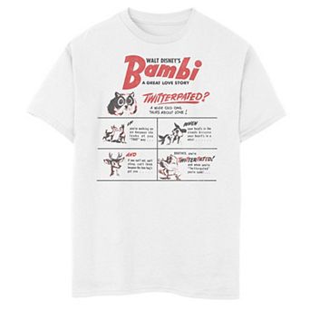 Disney's Bambi Boys 8-20 A Great Love Story Graphic Tee