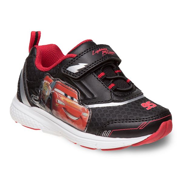  Disney Cars Boy's Lighted Athletic Sneaker Lightning McQueen  Light Up Shoes Children W/Adjustable Strap (Toddler), Black/Red, Size 7 :  Clothing, Shoes & Jewelry