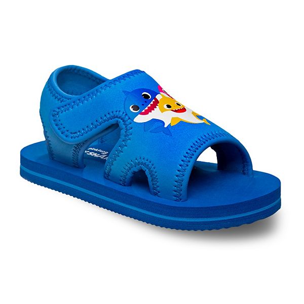 NWT Pinkfong Baby Shark Toddler Boys' Slide Sandals Flip Flop Shoes 5 6 7 8 9 10 