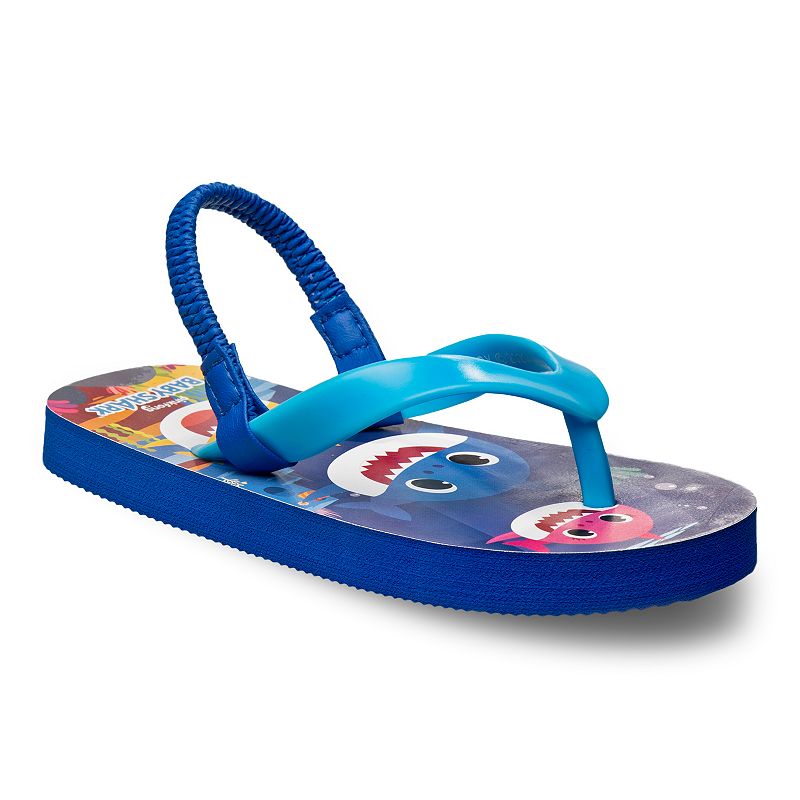 Baby Shark Toddler Boys Flip Flop Sandals, Toddler Boys, Size: 5-6T, Blue