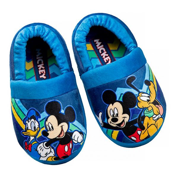 het beleid Stevig metro Disney's Mickey Mouse & Friends Toddler Boys' Slippers