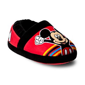 Toddler Boys Mickey Mouse Gingham Slippers 