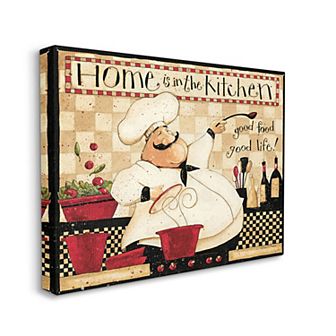Stupell Home Decor Home Kitchen Chef Canvas Wall Art