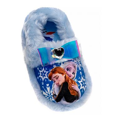 Disney's Frozen 2 Toddler Girls' Faux-Fur Slippers 