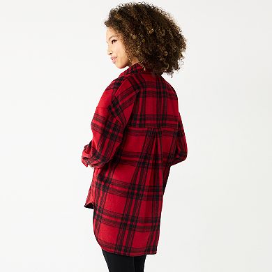 Juniors' SO® Oversized Shacket