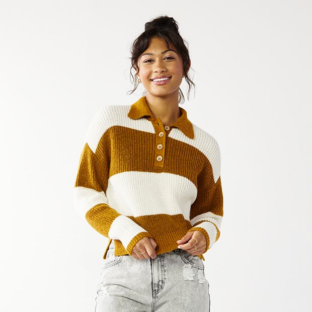 Rugby deals stripe sweater