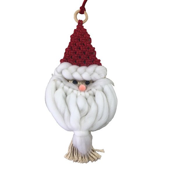 St. Nicholas Square® Macrame Santa Christmas Ornament