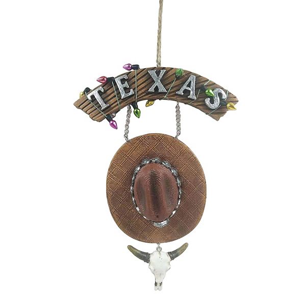 Tin signs Texas cowboy  Christmas ornament St Nicholas Square 