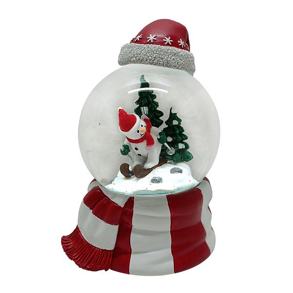 St. Nicholas Square® Snowman Skiing Snow Globe Christmas Table Decor
