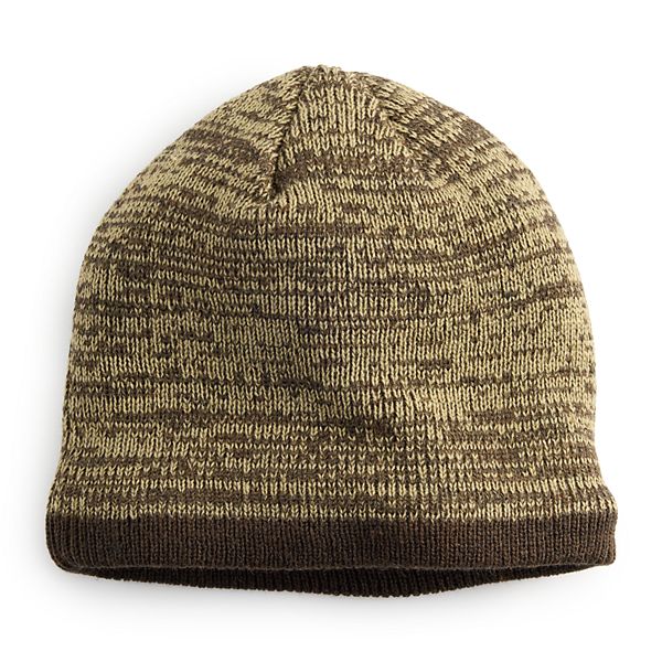 Men's Sonoma Goods For Life® Marled Knit Beanie with Sherpa Lining - Brown Marl