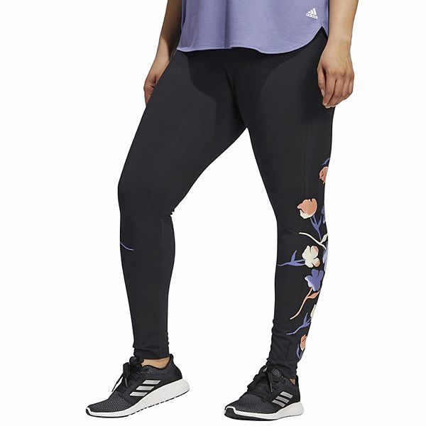 Plus Size adidas Floral Graphic Leggings