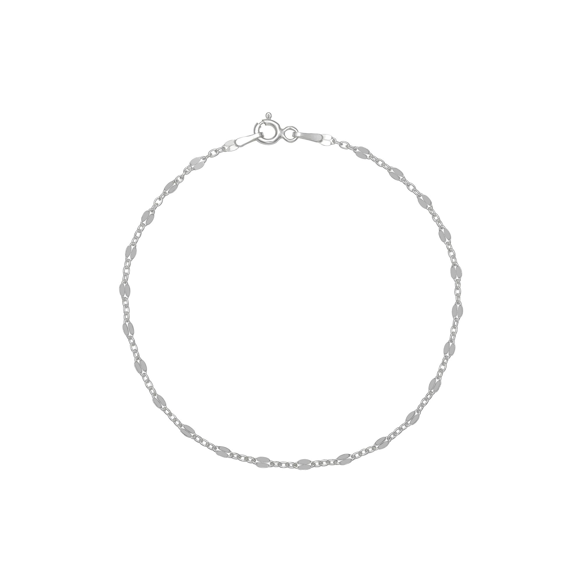 PRIMROSE Sterling Silver Mirror Chain Bracelet, Womens, Size: 7.5