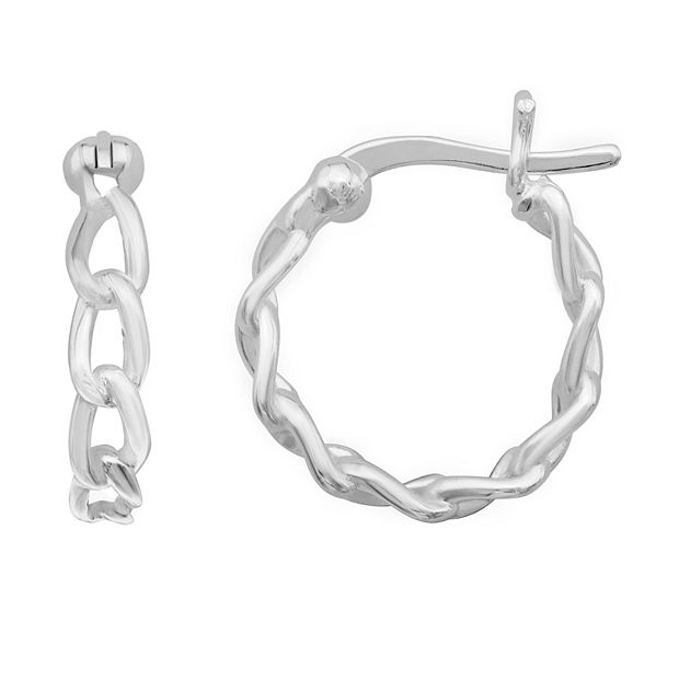 Kohls sterling hot sale silver hoops