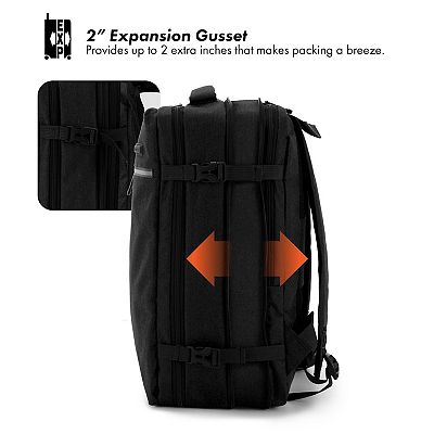 Travel Select Grayville 16.5-Inch Multi-Functional Expandable Laptop  Backpack with USB Port