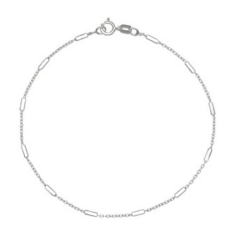 PRIMROSE Sterling Silver Rolo Chain Bracelet