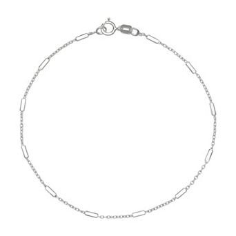 PRIMROSE Sterling Silver Rolo Chain Bracelet