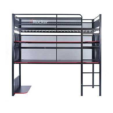 X-Rocker BattleBunk Gaming Bunk Bed with Desk and Storage